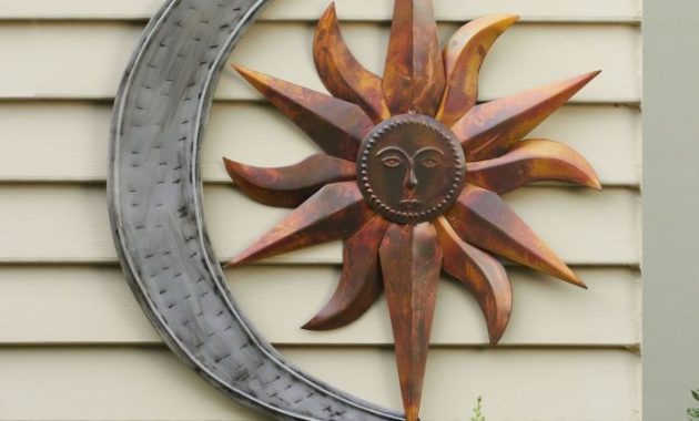 Outdoor wall decor metal